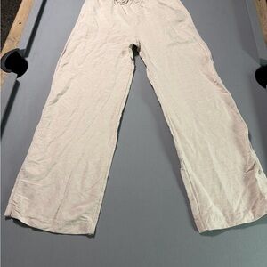 H&M Cream Straight Leg Pants